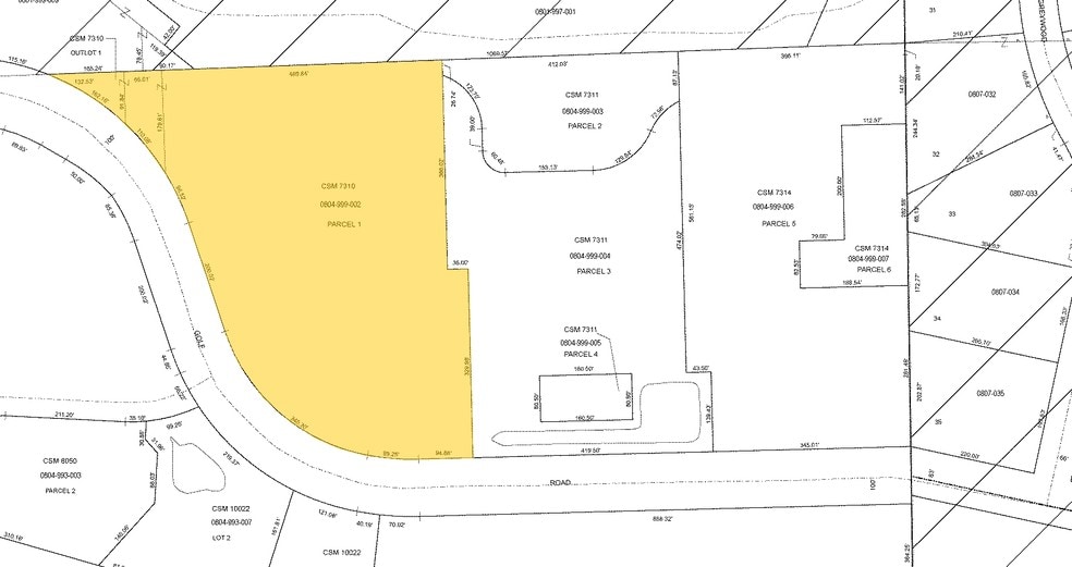 3107-3293 Golf Rd, Delafield, WI for lease - Plat Map - Image 2 of 18