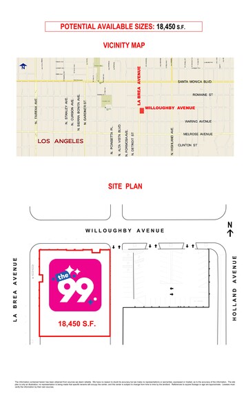 852 N La Brea Ave, Los Angeles, CA for lease - Site Plan - Image 3 of 9