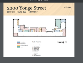 2200 Yonge St, Toronto, ON for lease Floor Plan- Image 1 of 1