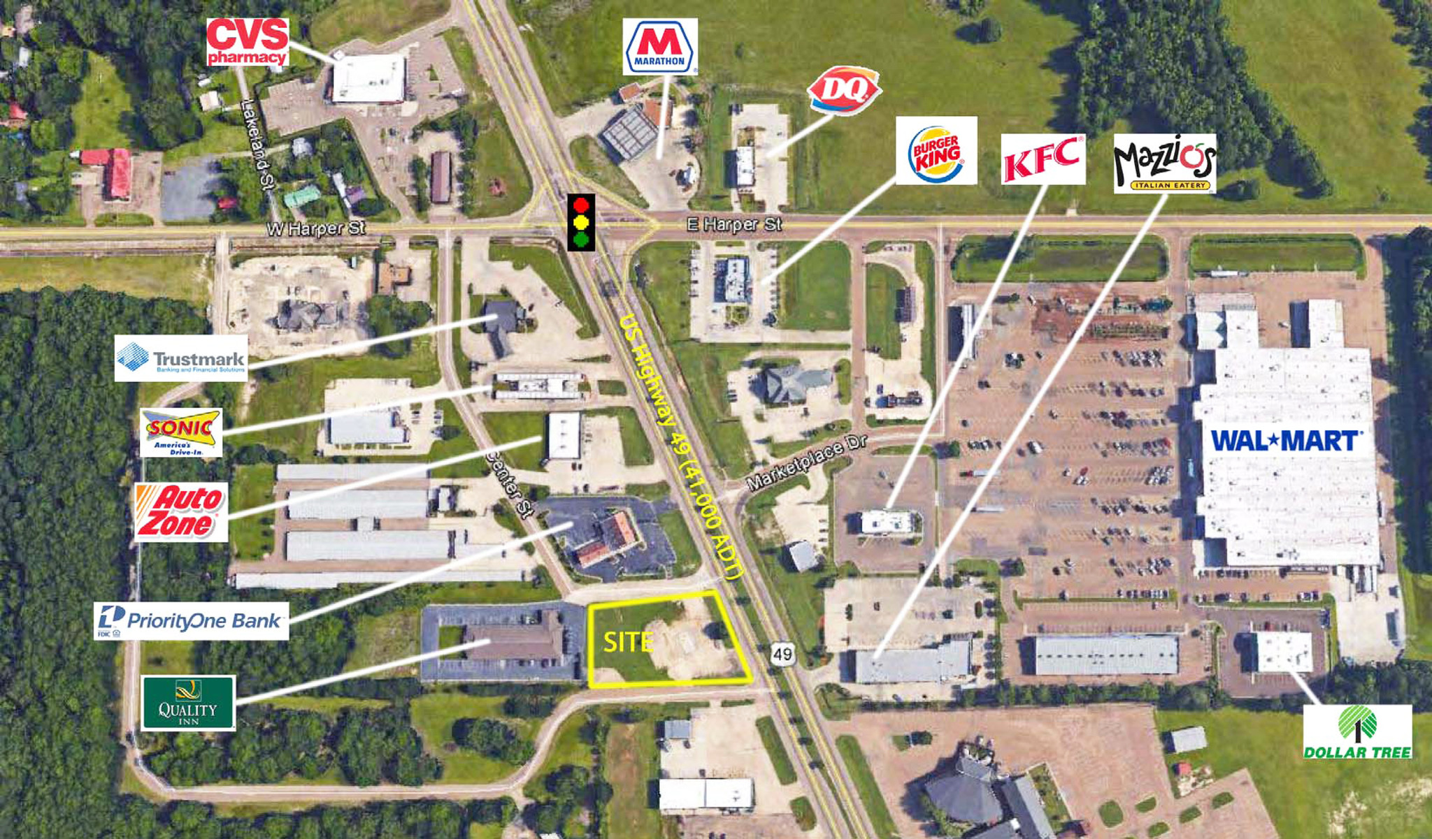 1046 U.S. 49 Frontage Rd, Richland, MS, 39218 - Commercial Land For