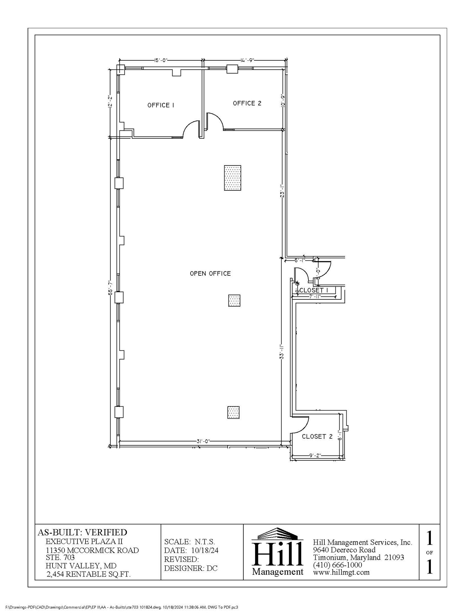 11350 McCormick Rd, Hunt Valley, MD for lease Floor Plan- Image 1 of 1