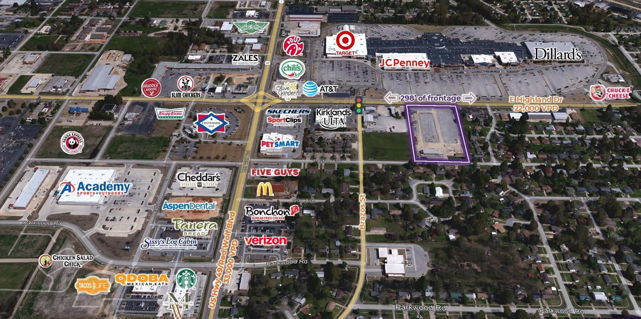 East Highland Drive & Brazos Street, Jonesboro, AR for sale Primary Photo- Image 1 of 3