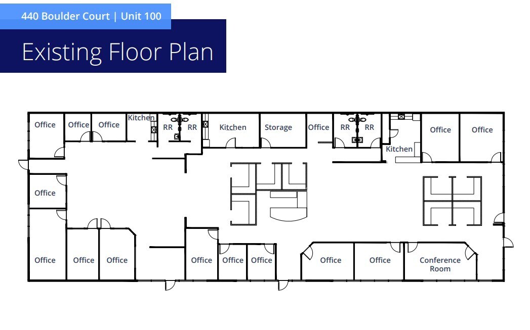 440 Boulder Ct, Pleasanton, CA 94566 - Unit 100 - - Floor Plan - Image 1 of 1