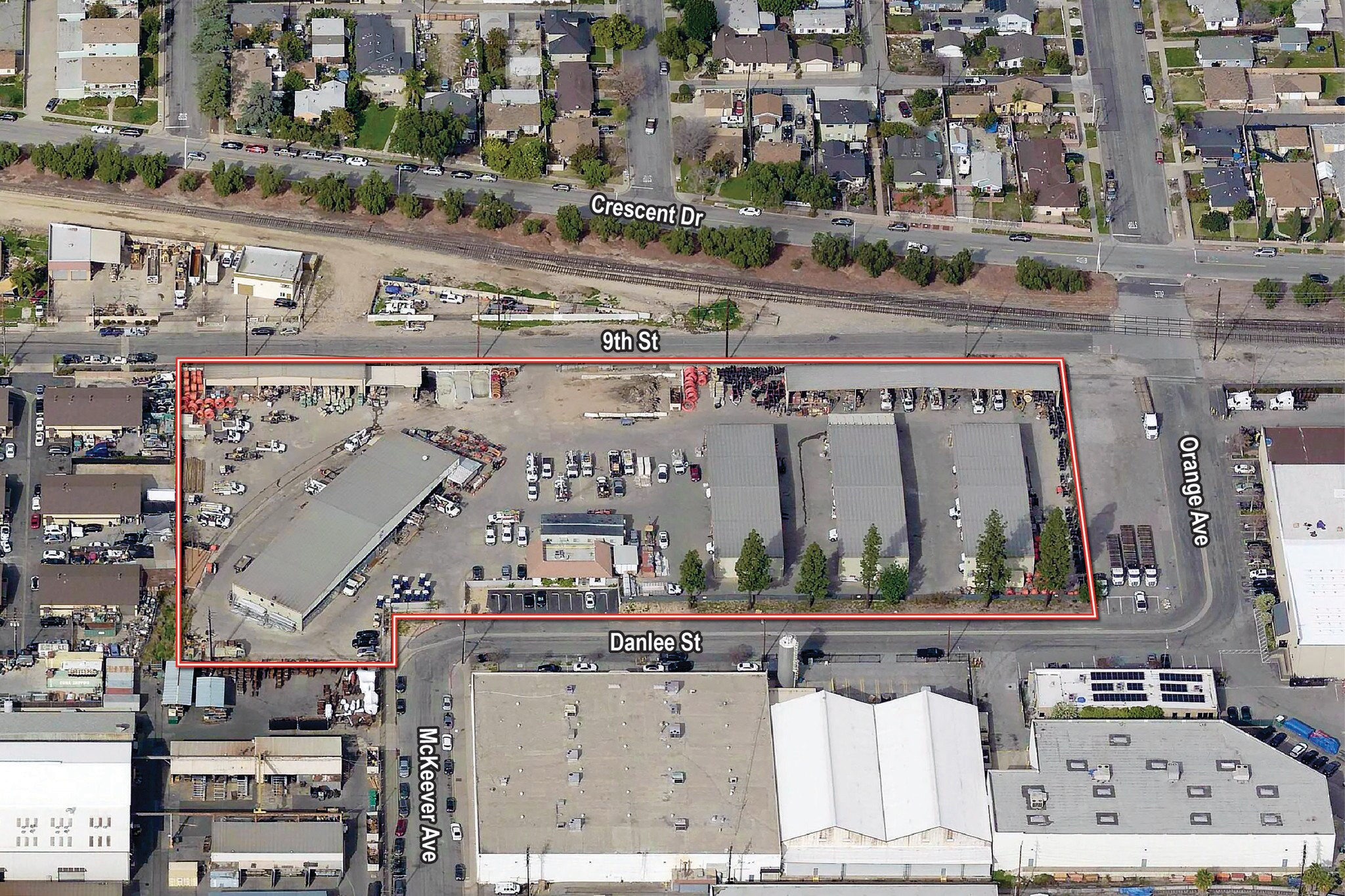 555 W Danlee St, Azusa, CA for lease Aerial- Image 1 of 9
