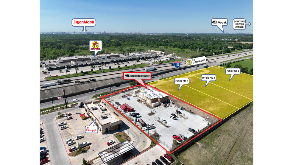 NWC of I-10 & John Martin rd, Baytown, TX for sale - Building Photo - Image 3 of 5