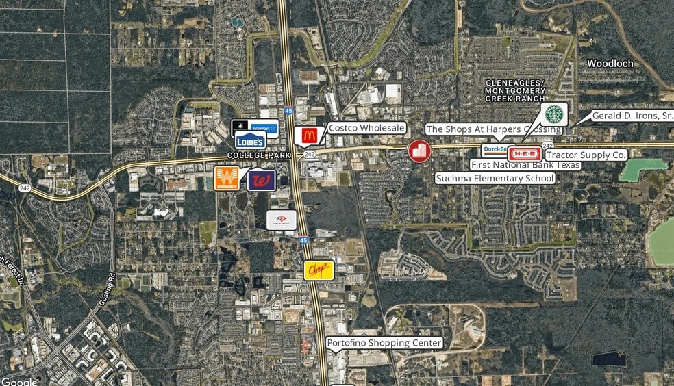 Highway 242, Conroe, TX for sale - Aerial - Image 2 of 11