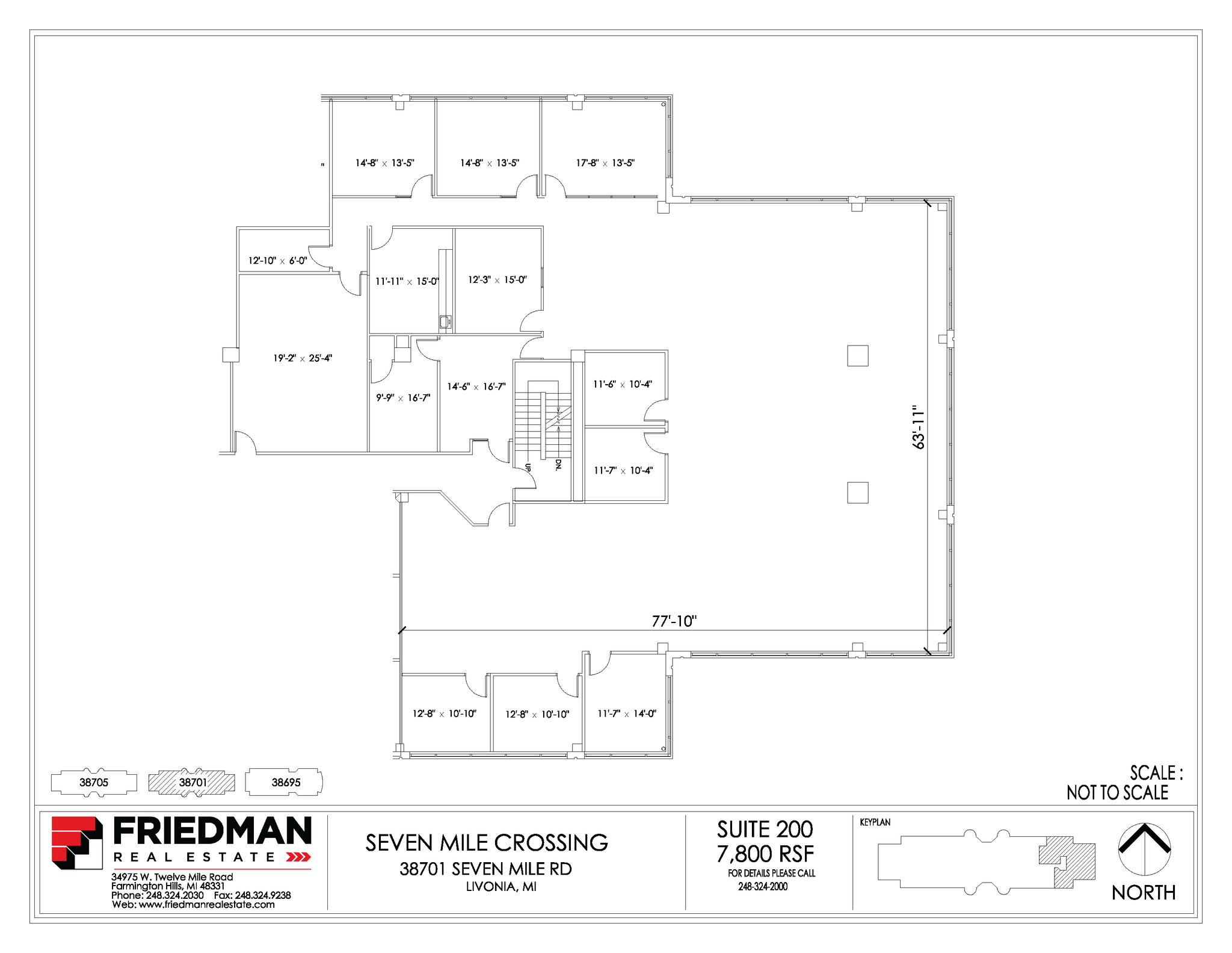 38705 7 Mile Rd, Livonia, MI for lease Floor Plan- Image 1 of 1