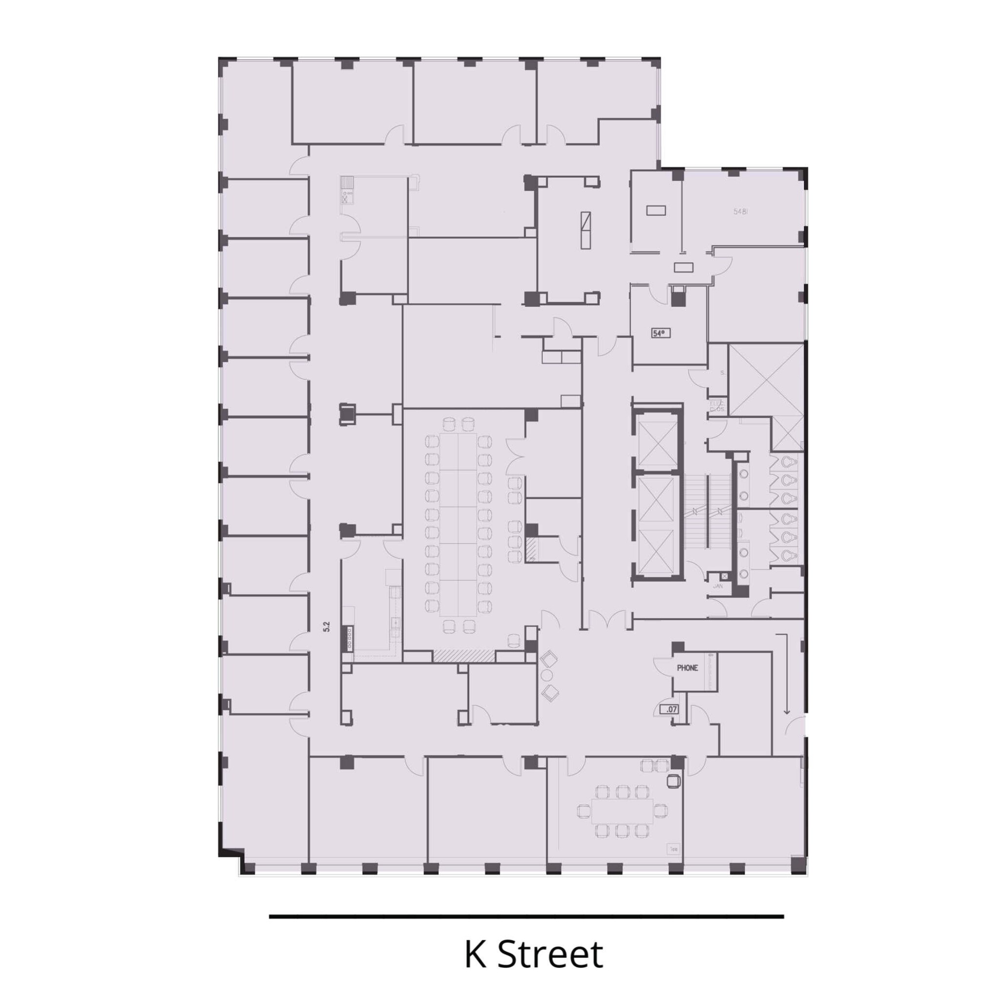 1750 K St NW, Washington, DC for lease Floor Plan- Image 1 of 1