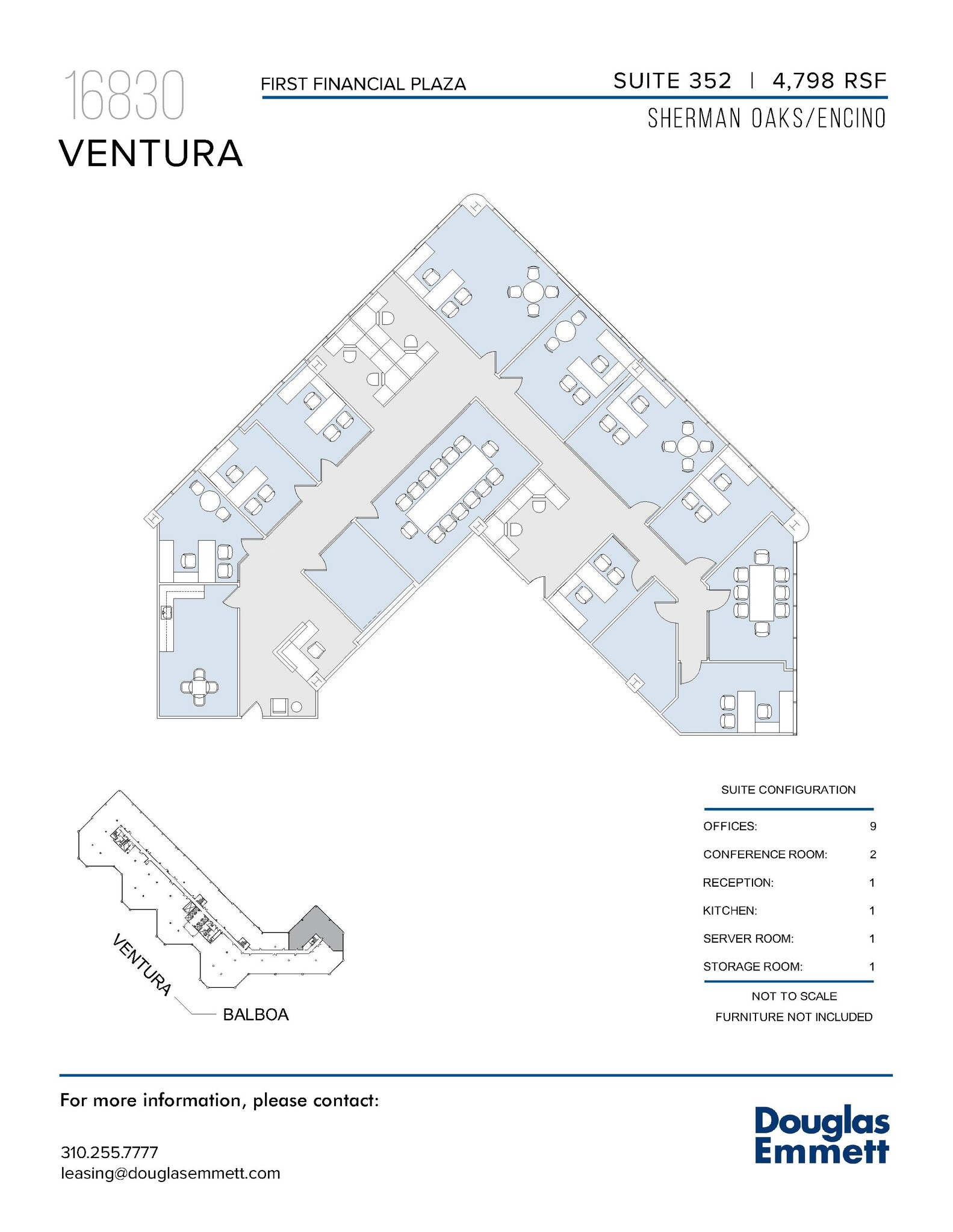 16830 Ventura Blvd, Encino, CA for lease Floor Plan- Image 1 of 1