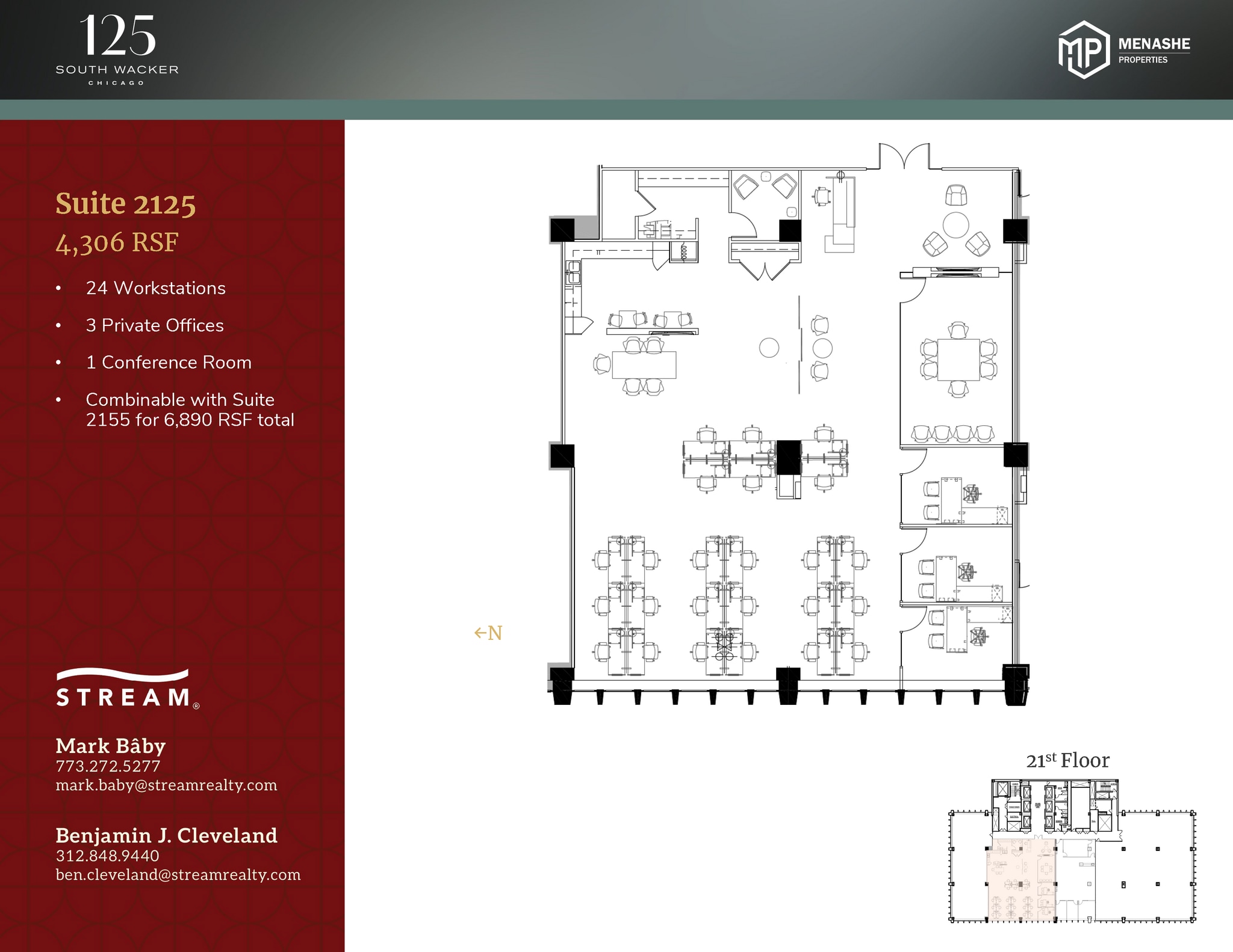 125 S Wacker Dr, Chicago, IL for lease Floor Plan- Image 1 of 1