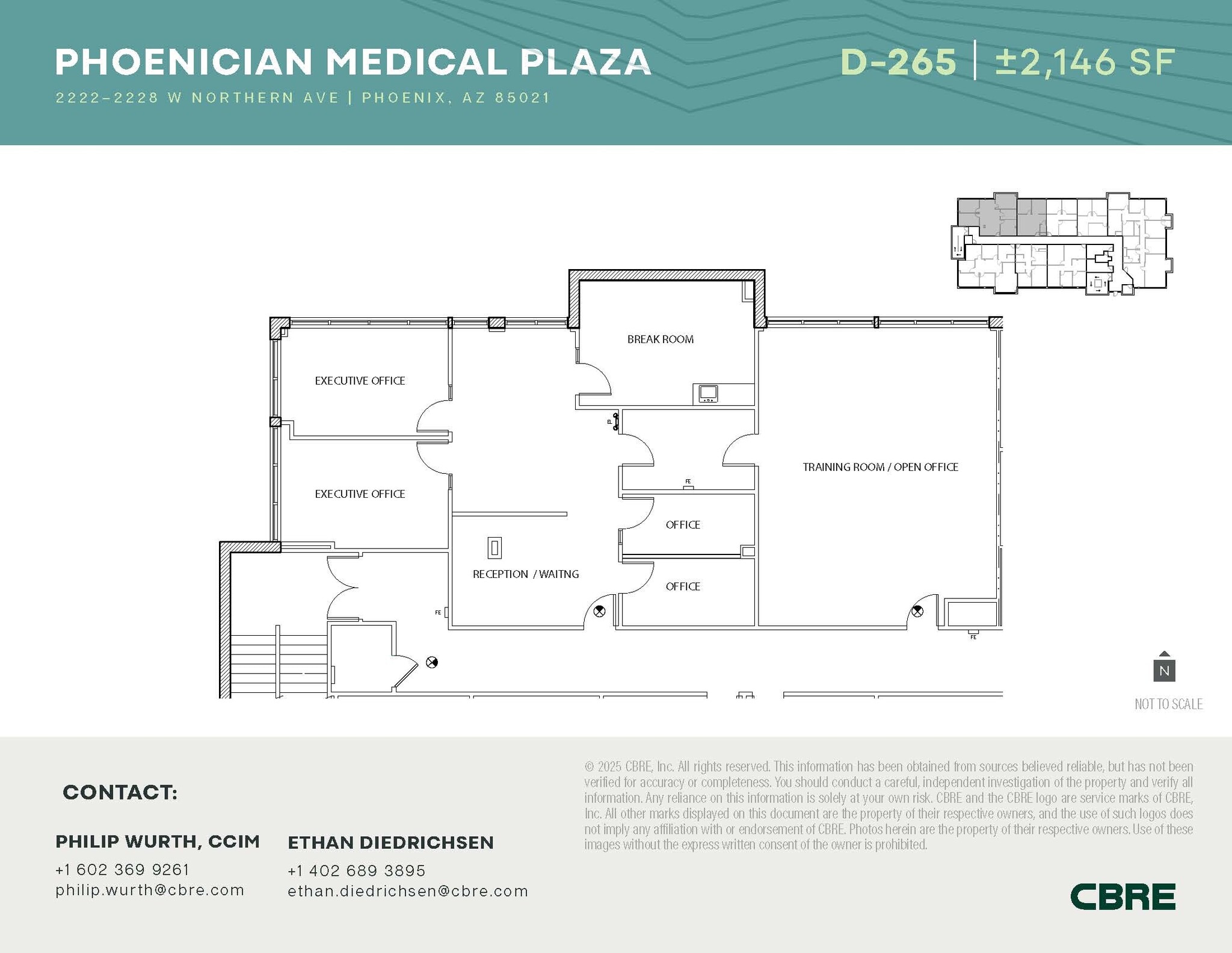 2222-2228 W Northern Ave, Phoenix, AZ for lease Floor Plan- Image 1 of 2