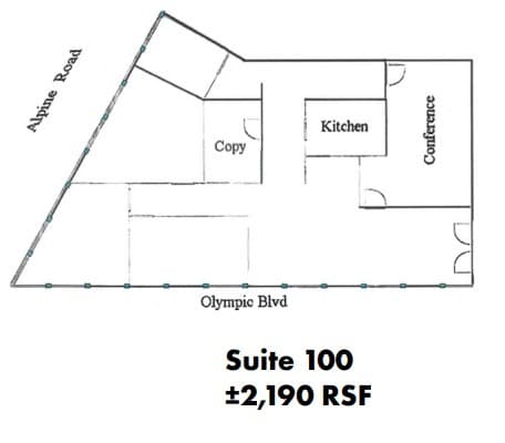 1901 Olympic Blvd, Walnut Creek, CA for lease Floor Plan- Image 1 of 1