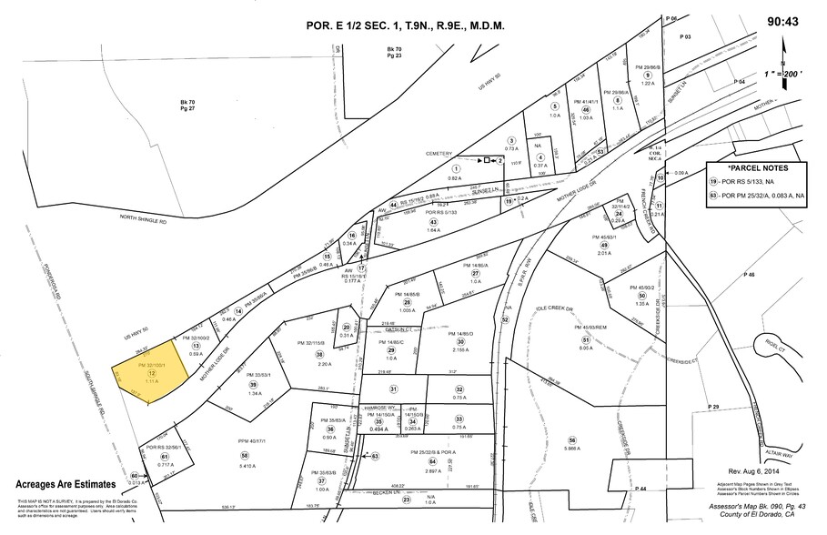 4021 Mother Lode Dr, Shingle Springs, CA for lease - Plat Map - Image 2 of 2