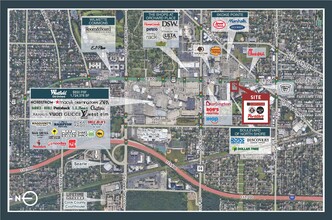 9402-9408 Skokie Blvd, Skokie, IL - aerial  map view