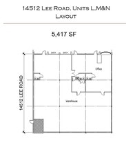 14512-14514 Lee Rd, Chantilly, VA for lease Floor Plan- Image 1 of 1