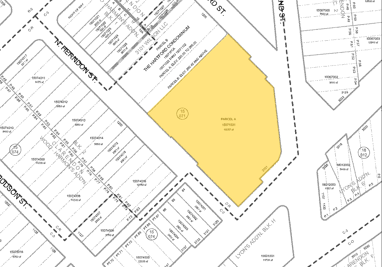 3101 Wilson Blvd, Arlington, VA for sale Plat Map- Image 1 of 1