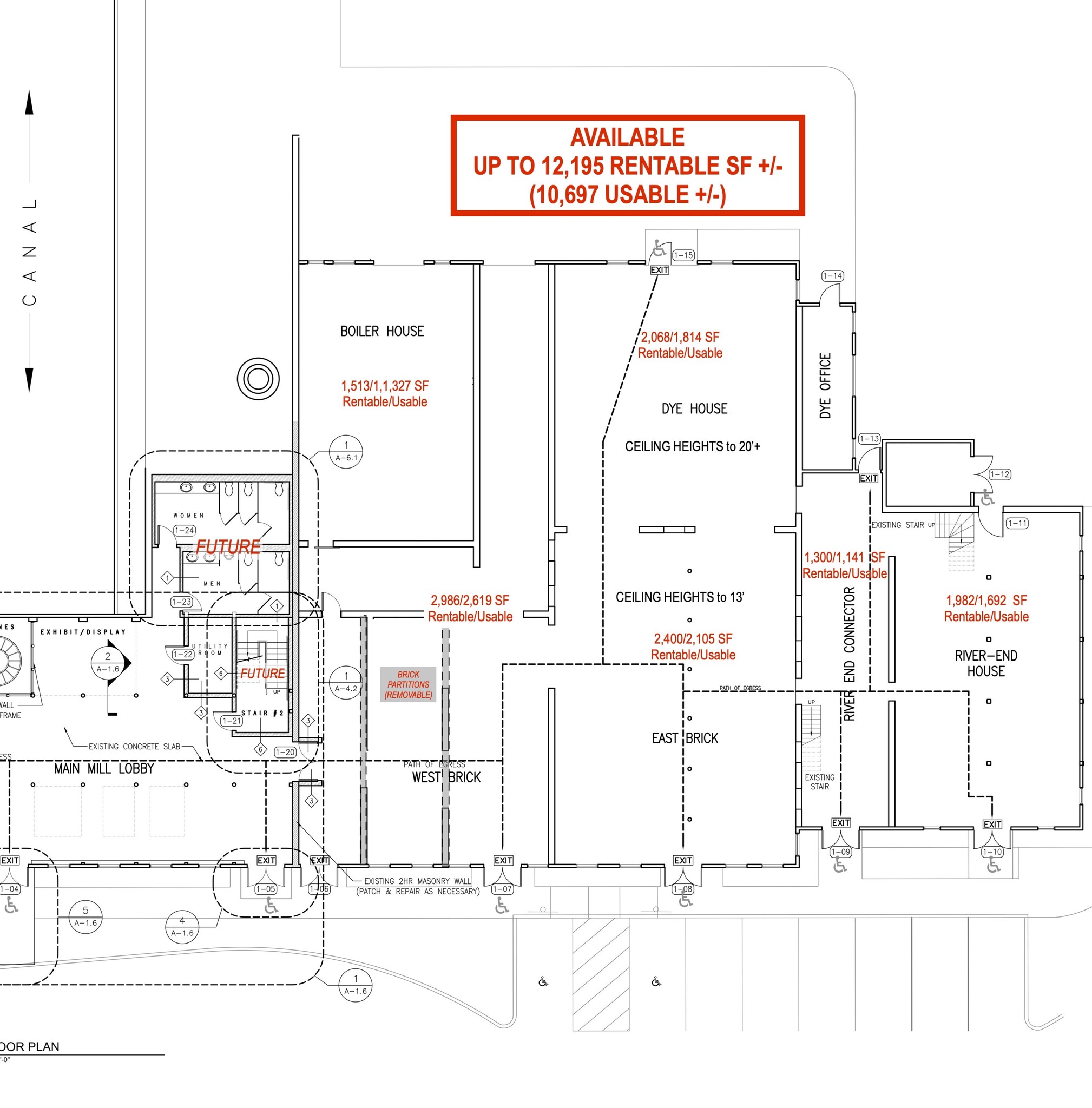 146 Mendon St, Uxbridge, MA for lease Floor Plan- Image 1 of 3