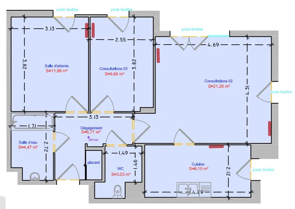 Retail in Massy for lease Floor Plan- Image 1 of 3
