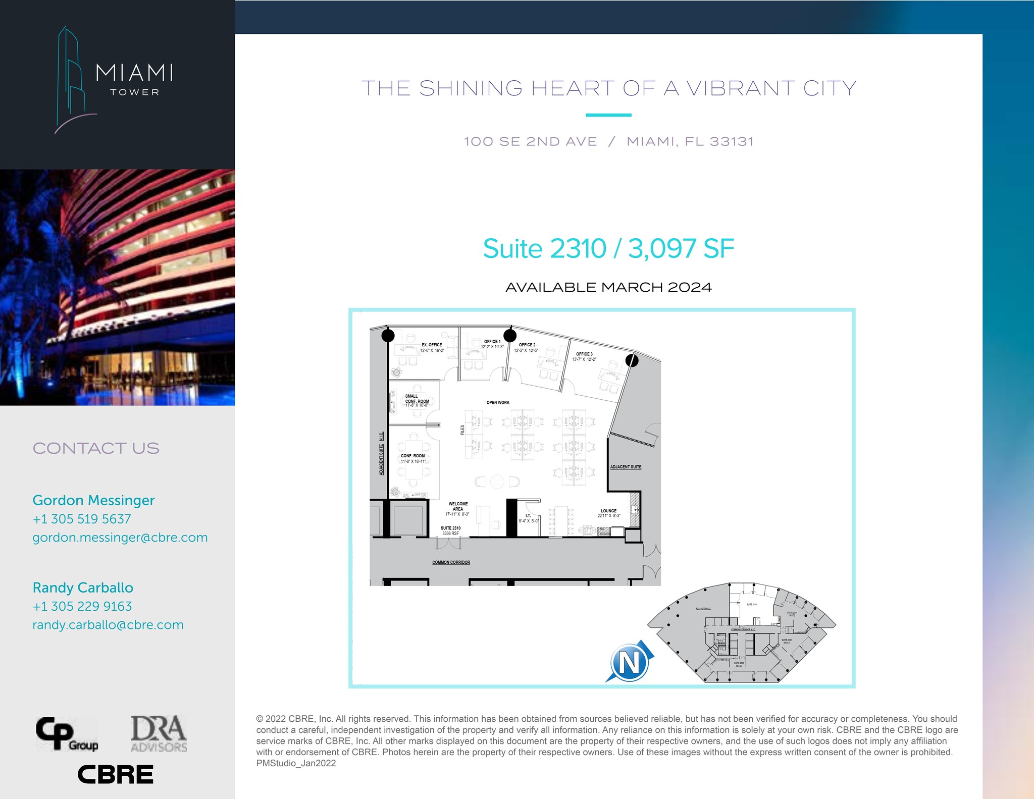 100 SE 2nd St, Miami, FL for lease Site Plan- Image 1 of 1