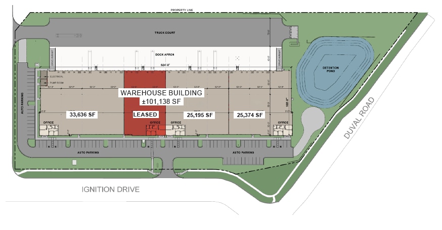 2555 Ignition Dr, Jacksonville, FL for lease Site Plan- Image 1 of 1