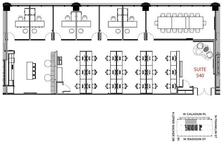 1 N Wacker, Chicago, IL for lease Floor Plan- Image 1 of 9