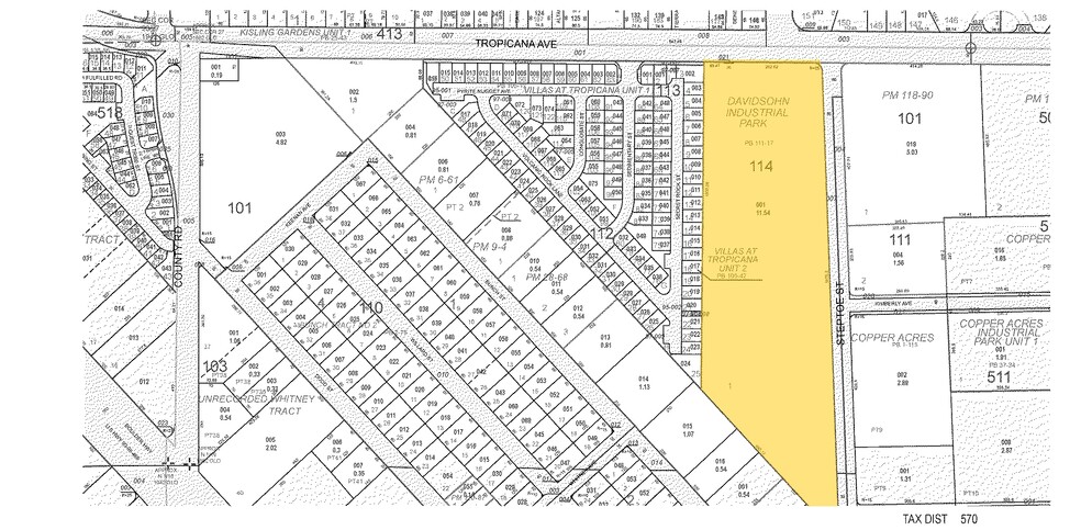 4975 Steptoe St, Las Vegas, NV for lease - Plat Map - Image 2 of 6