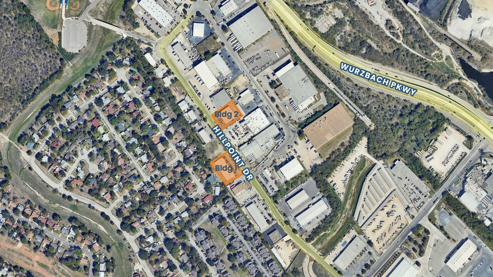 10800-10812 Hillpoint Dr, San Antonio, TX for lease - Aerial - Image 3 of 3