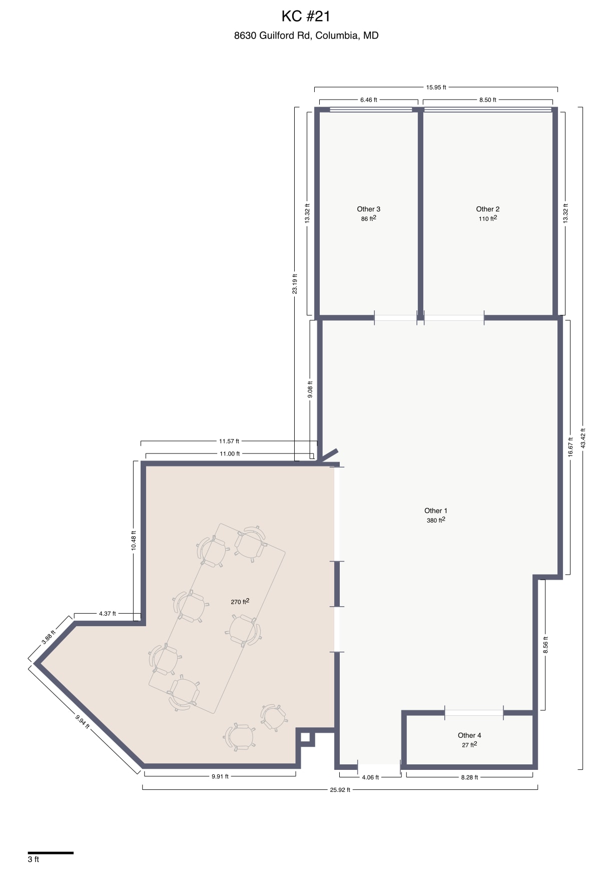 8640 Guilford Rd, Columbia, MD for lease Floor Plan- Image 1 of 2