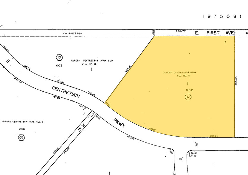 16401 E Centretech Pky, Aurora, CO for sale - Plat Map - Image 1 of 1