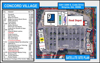 3201-3209 S Cobb Dr, Smyrna, GA for lease Site Plan- Image 2 of 2