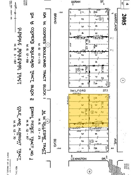 450 N Brand Blvd, Glendale, CA for lease - Plat Map - Image 2 of 14