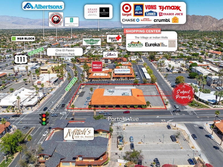 45300 Portola Ave, Palm Desert, CA for sale - Aerial - Image 3 of 6