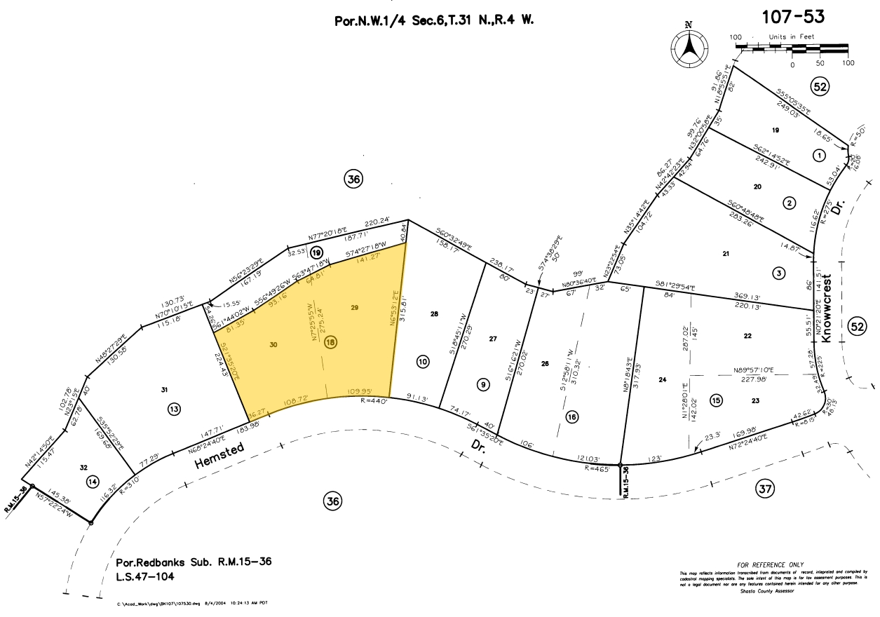 250 Hemsted Dr, Redding, CA for sale Plat Map- Image 1 of 1