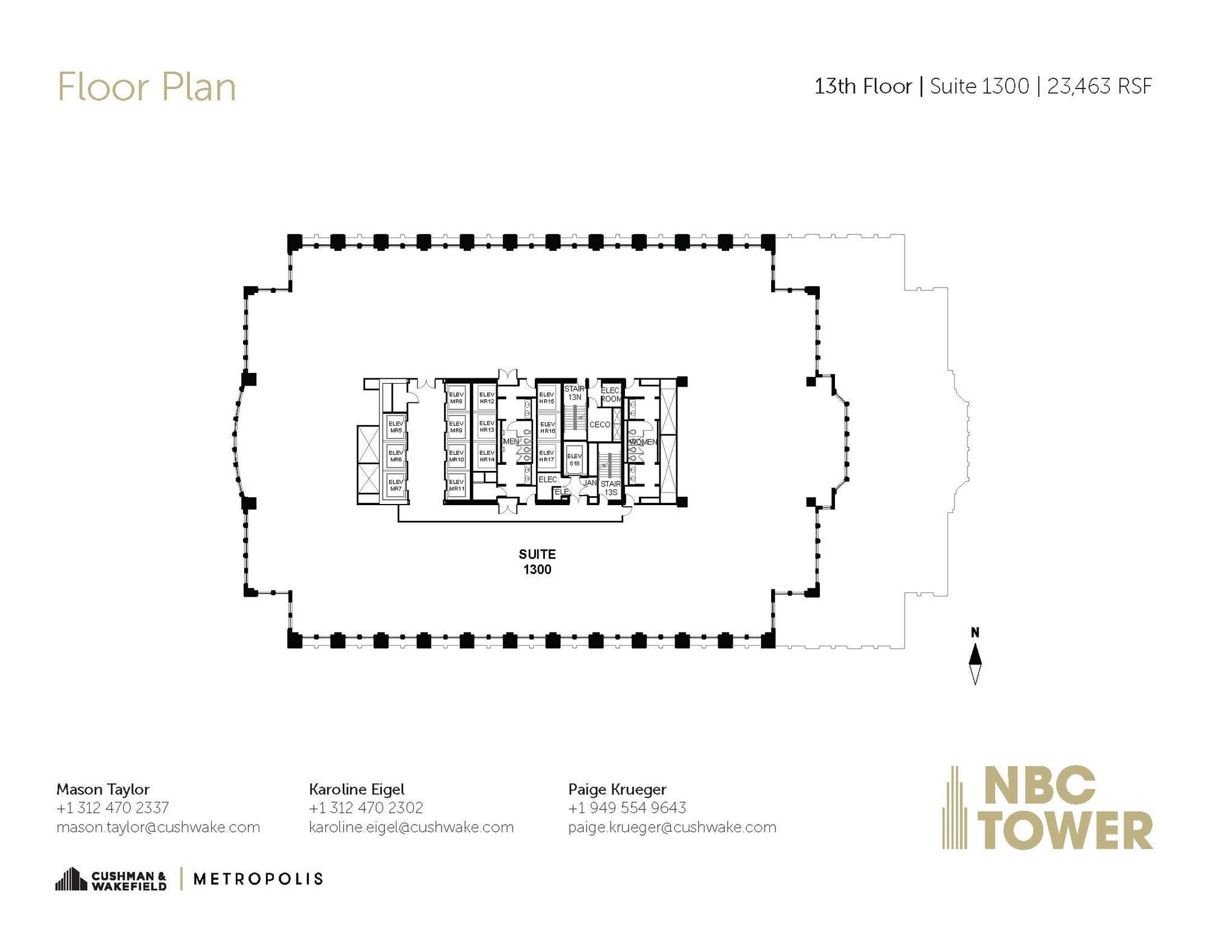 455 N Cityfront Plaza Dr, Chicago, IL for lease Floor Plan- Image 1 of 1