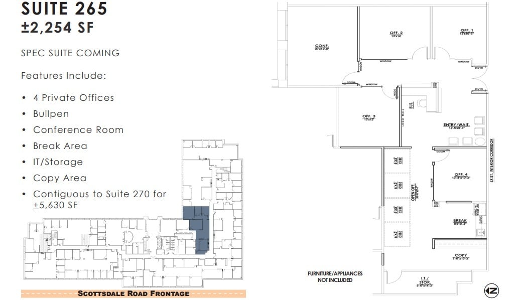 11333 N Scottsdale Rd, Scottsdale, AZ for lease Floor Plan- Image 1 of 1