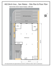 402 Birch Ave, San Mateo, CA for lease Site Plan- Image 1 of 13