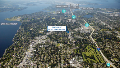 11552 15th Ave NE, Seattle, WA - aerial  map view