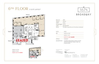 1674 Broadway, New York, NY for lease Interior Photo- Image 1 of 6