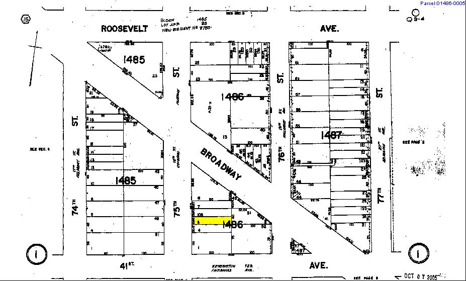 4045 75th St, Flushing, NY for lease - Plat Map - Image 1 of 1