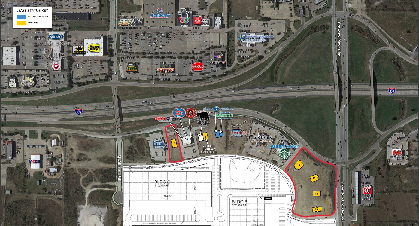 SEC I-35W & Renton Crowley Rd, Burleson, TX for sale Primary Photo- Image 1 of 1