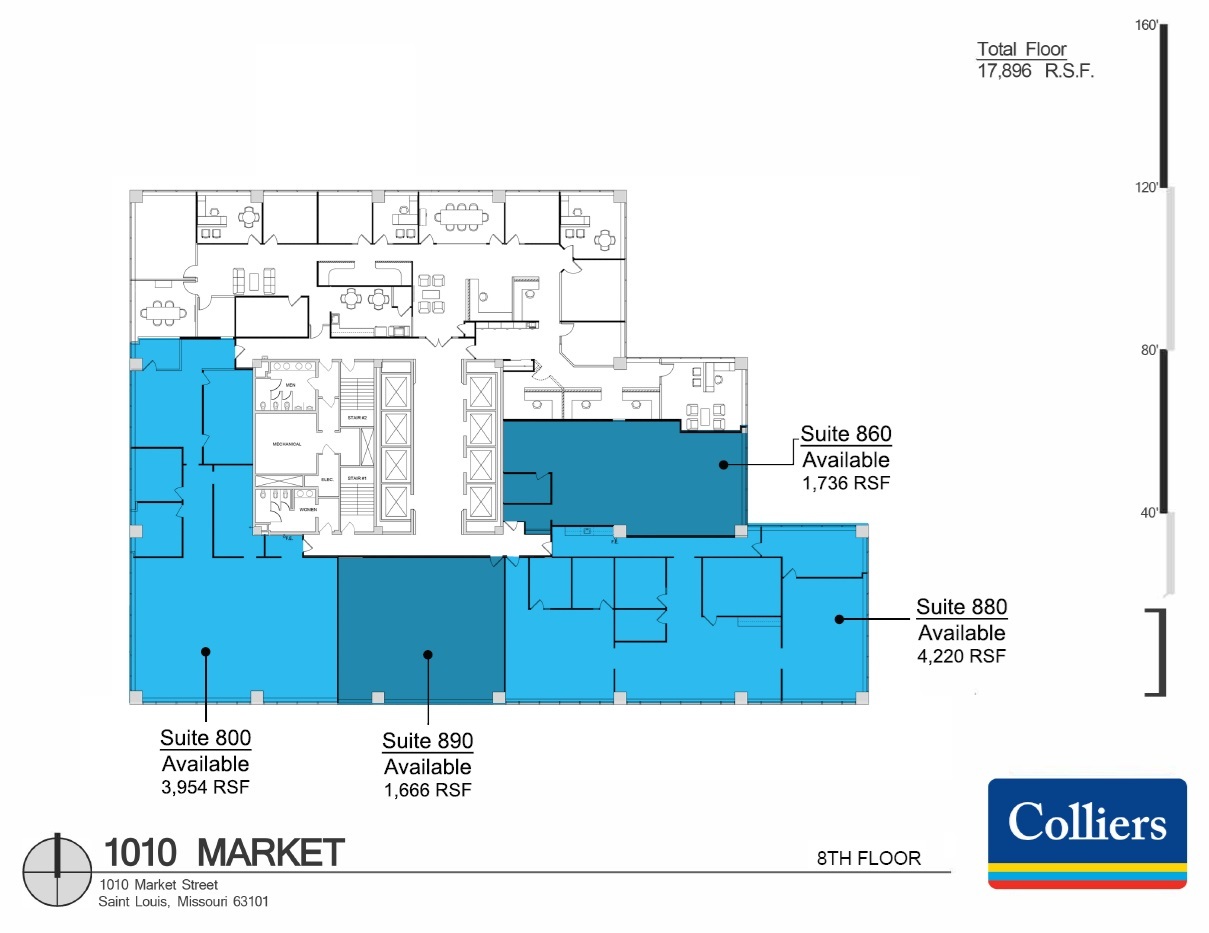 1010 Market St, Saint Louis, MO for lease Floor Plan- Image 1 of 1