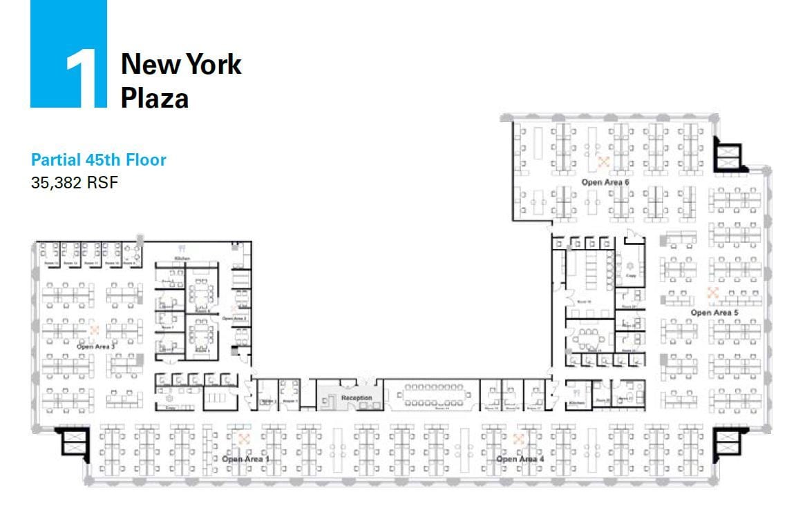 1 New York Plz, New York, NY for lease Floor Plan- Image 1 of 5