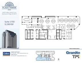 6400 S Fiddlers Green Cir, Greenwood Village, CO for lease Floor Plan- Image 1 of 2