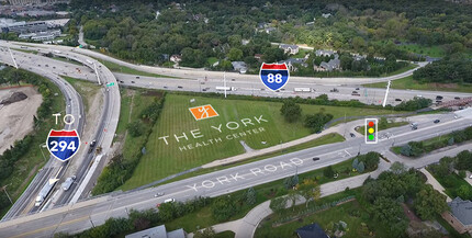 1800 S York Rd, Oak Brook, IL - aerial  map view - Image1