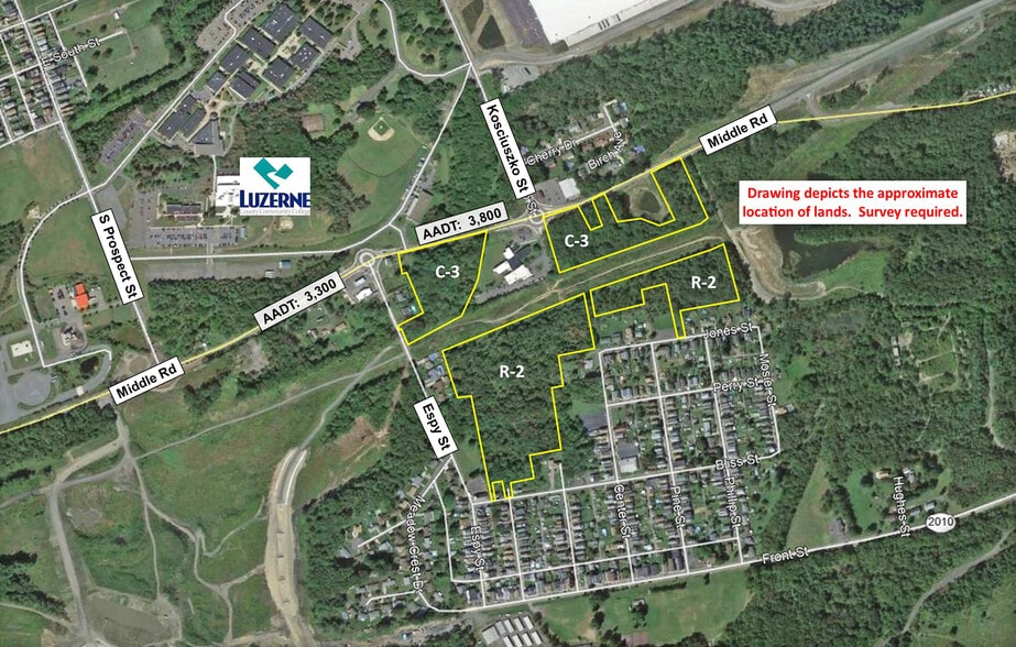 Espy St, Nanticoke, PA for sale - Aerial - Image 1 of 1