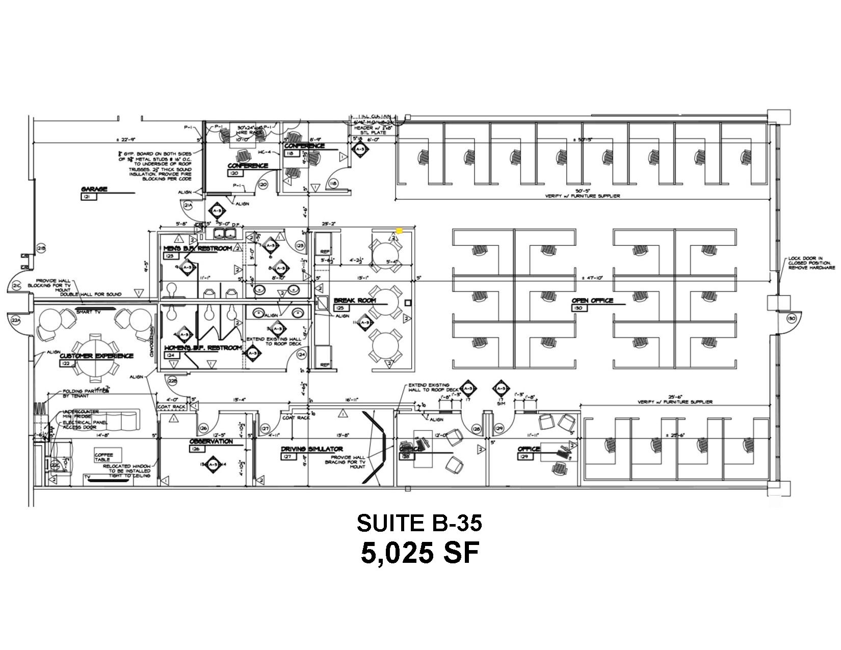 39205 Country Club Dr, Farmington Hills, MI for lease Floor Plan- Image 1 of 2