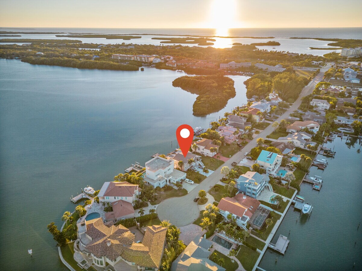 114 Sands Point Dr, Tierra Verde, FL 33715 Open Waterfront land comes