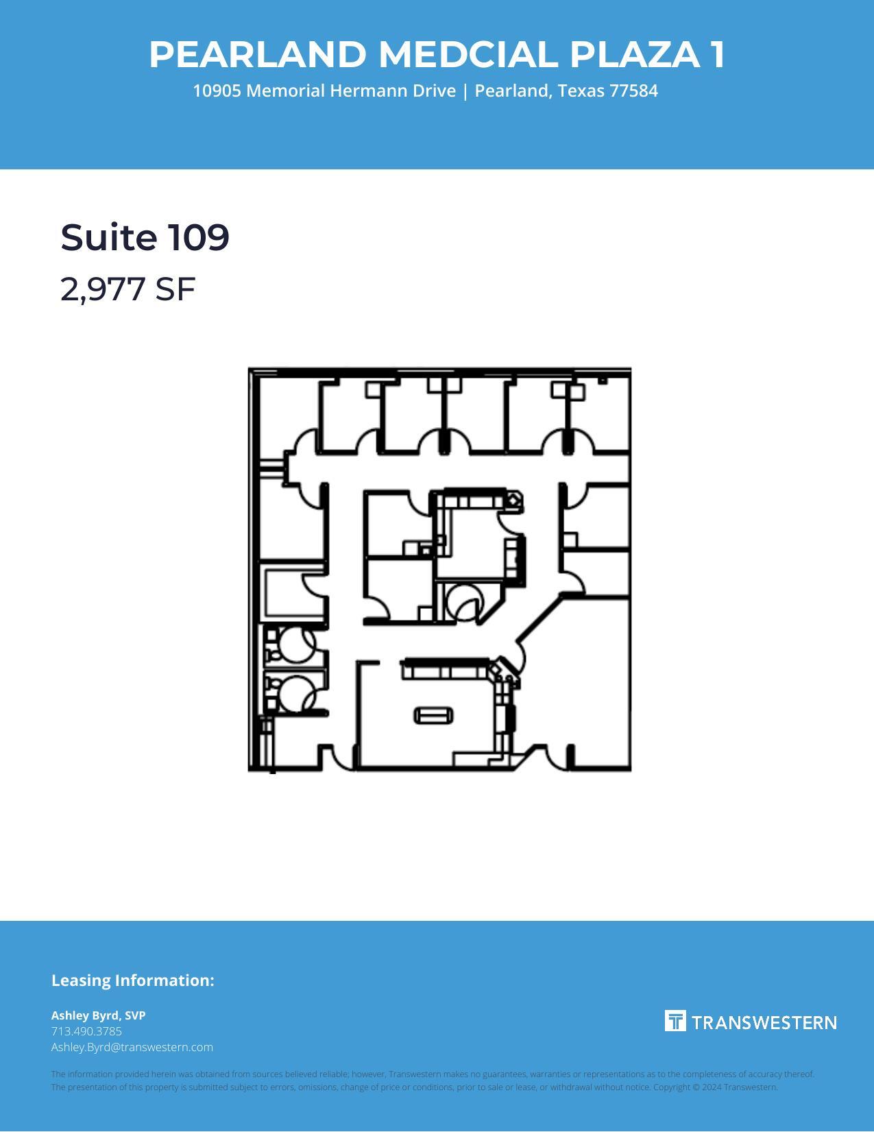 10905 Memorial Hermann Dr, Pearland, TX for lease Floor Plan- Image 1 of 1