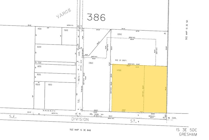 2919-2925 NW Division St, Gresham, OR for sale - Plat Map - Image 1 of 1