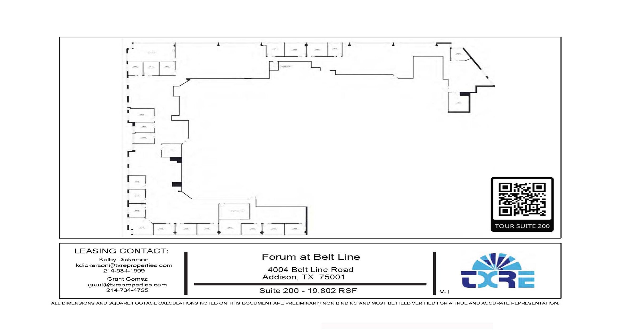 4004 Belt Line Rd, Addison, TX for lease Floor Plan- Image 1 of 1